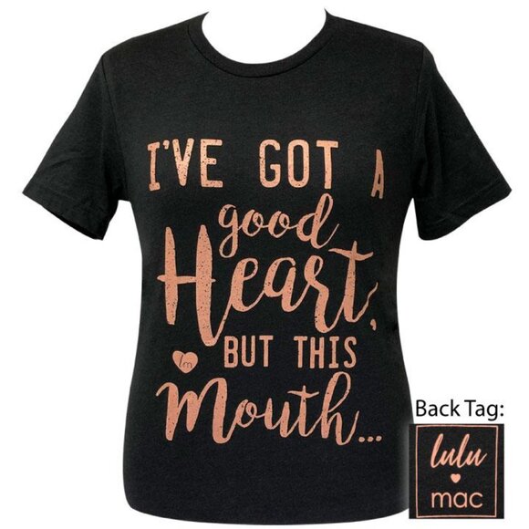 Black and Gold Graphic Short Sleeve Tee - Picture 1 of 5